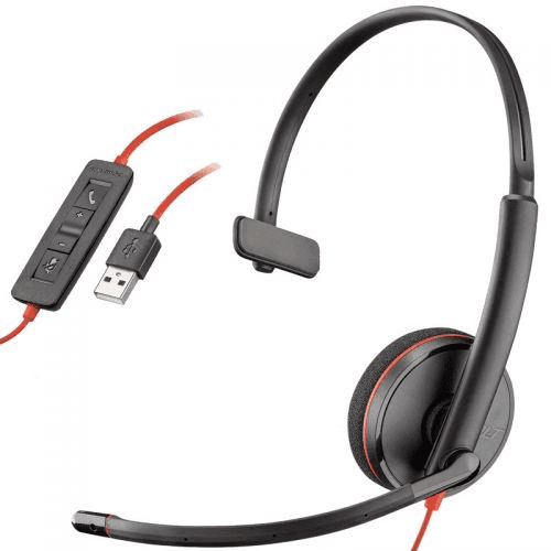 Plantronics/Poly Cuffia Blackwire C3210 / 209744-201 Nero