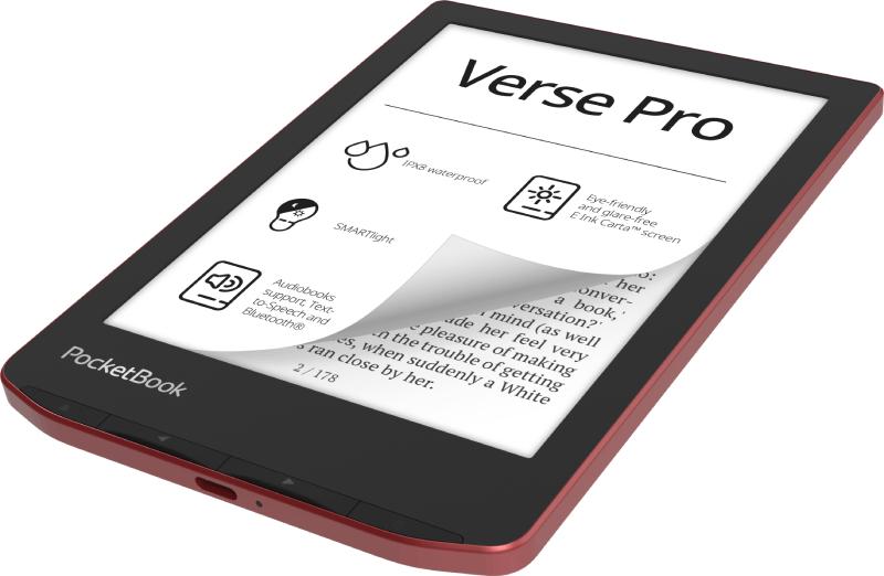 PocketBook eBook-Reader Verse Pro EU / PB634-3-WW Schwarz, Rot S