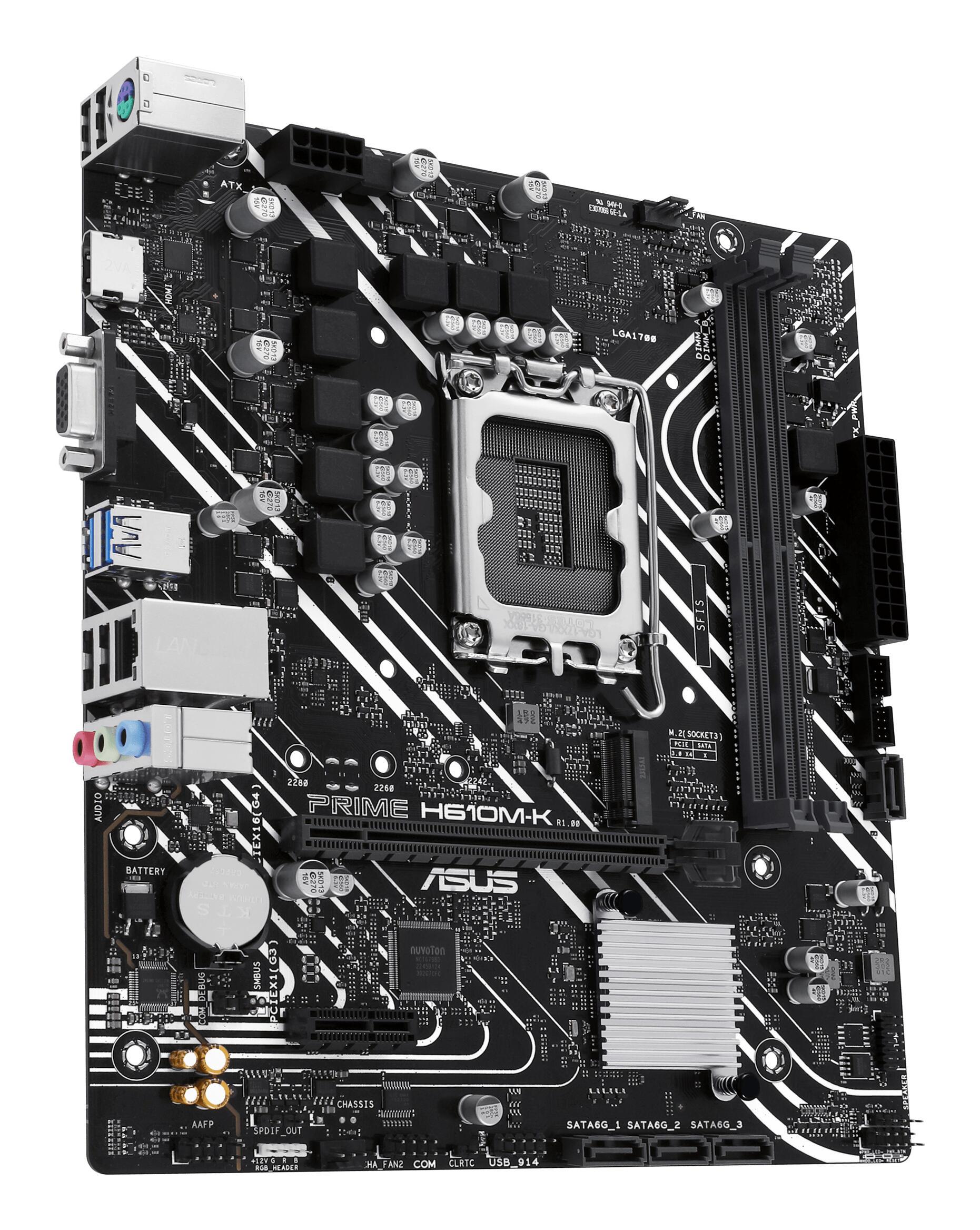 ASUS Mainboard PRIME H610M-K / 90MB1GA0-M0EAY0 Multicoloured