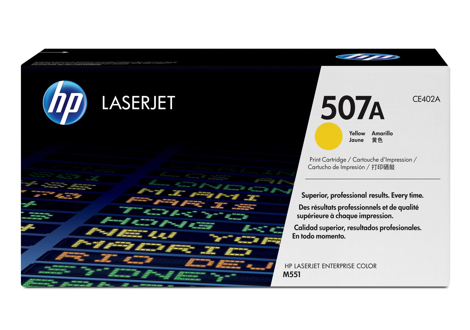 HP Tóner 507A / CE402A Amarillo Standard