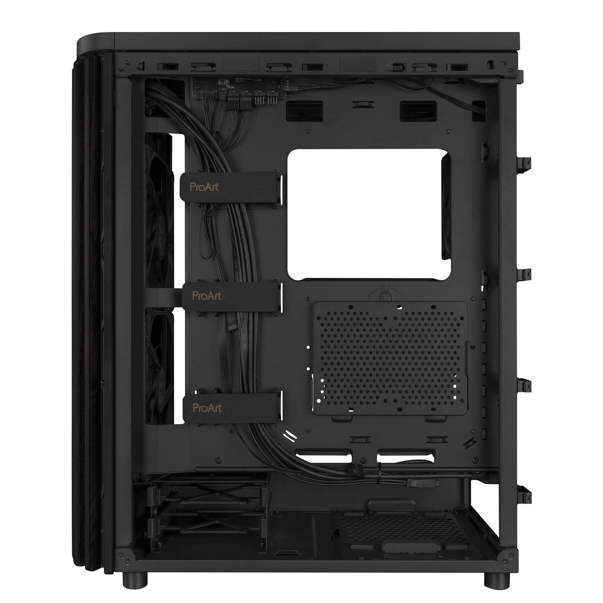 ASUS PC-Gehäuse ProArt PA401 Wood Ed. / 90DC00M0-B39010 Schwarz