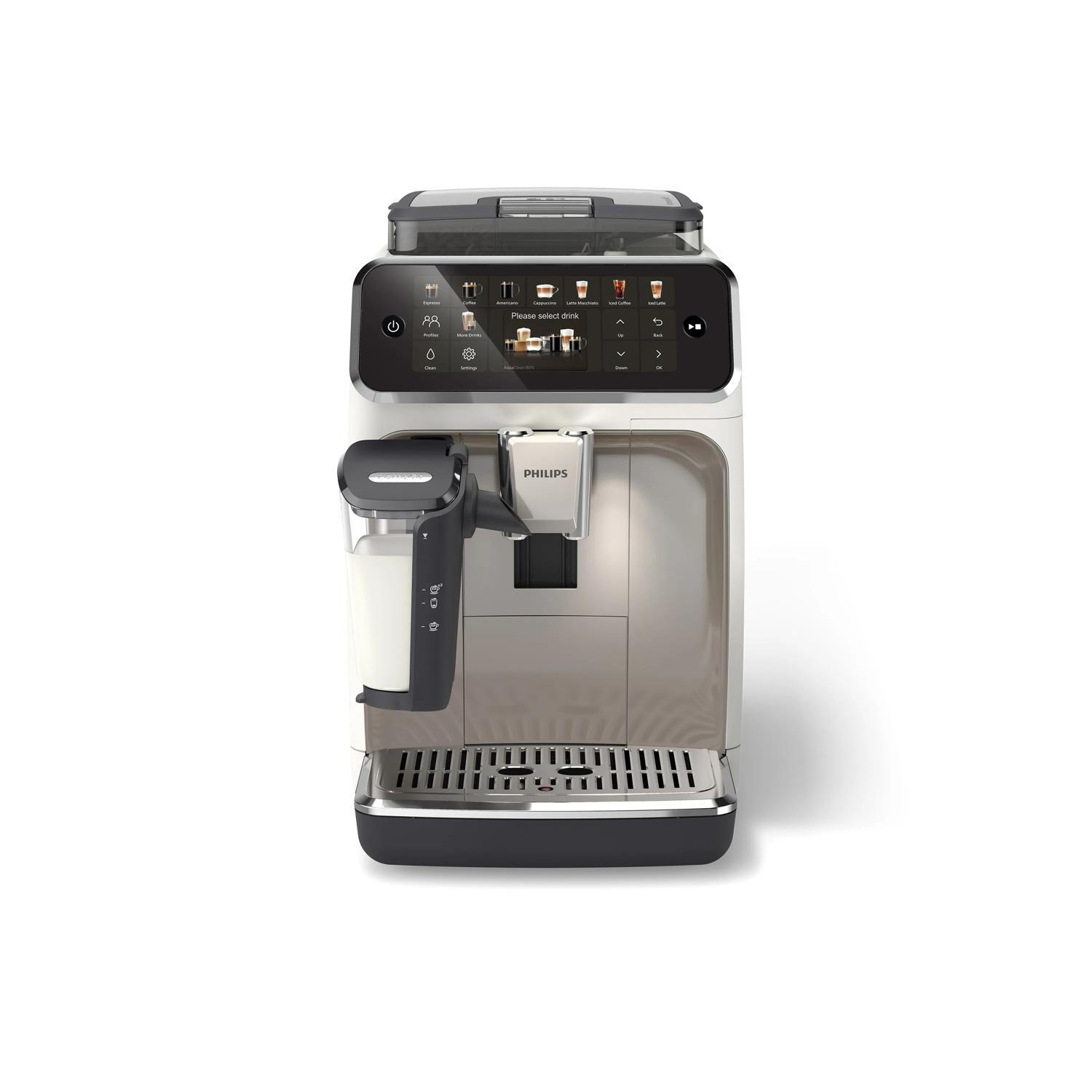 Philips Fully automatic coffee machine Series 5500 LatteGo / EP5543/90 White, black