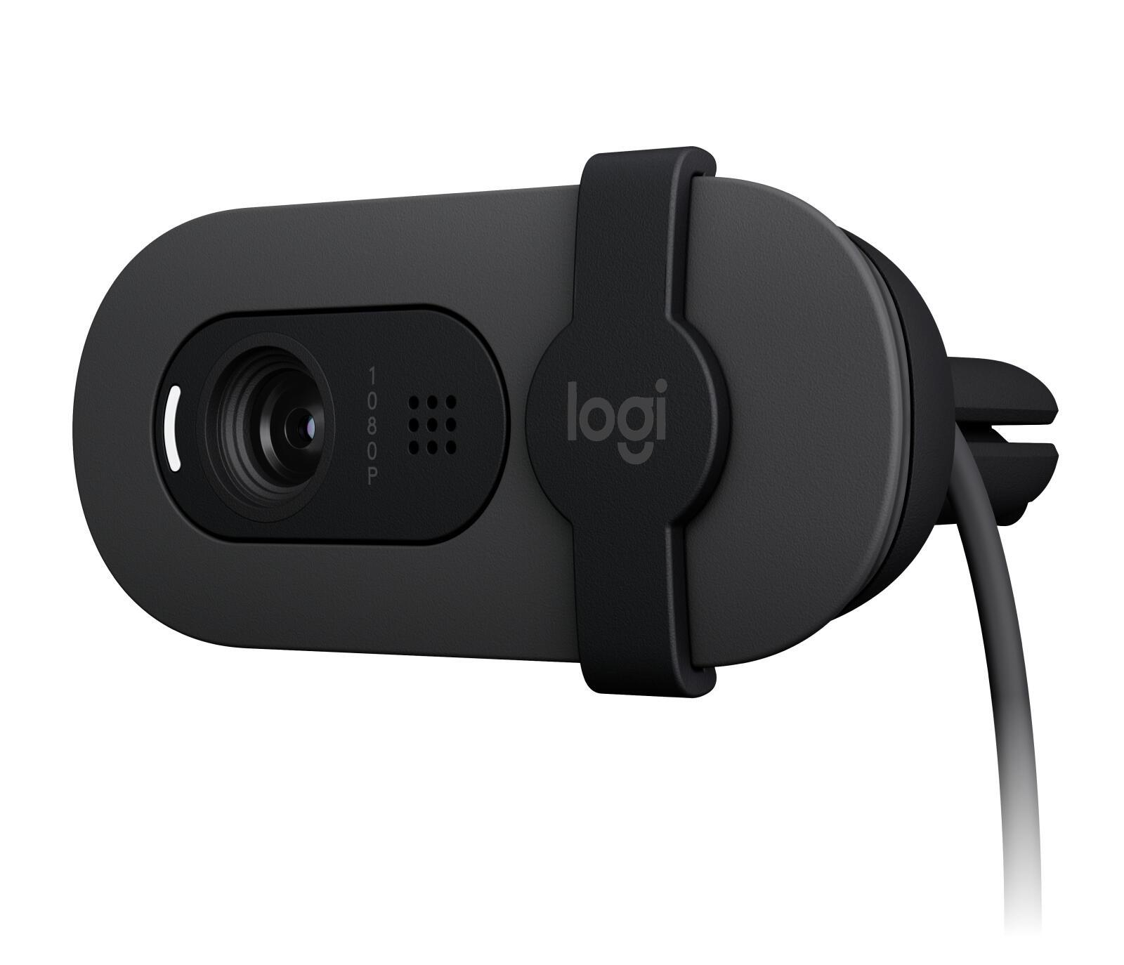Logitech Cámara web Brio 100 / 960-001585 Grafito