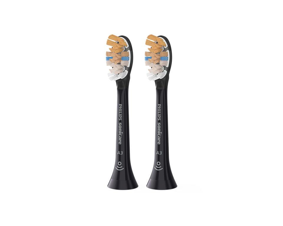 Philips Attachable toothbrush Sonicare A3 Premium All-in-one / HX9092/88 Black Doppelpack