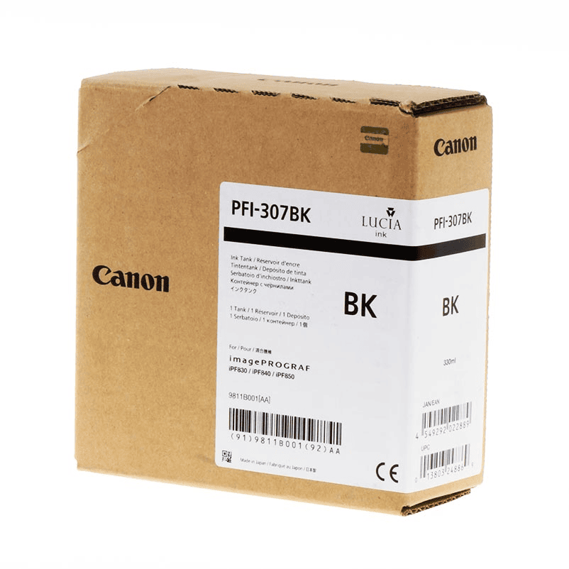 Canon Tinta PFI-307BK / 9811B001 Negro