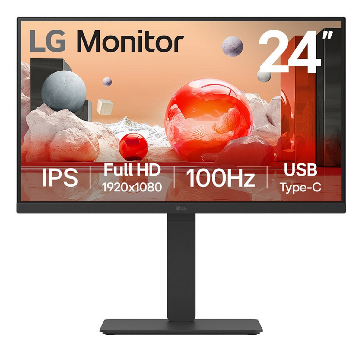 LG Monitor 24BA650-B / 24BA650-B Schwarz