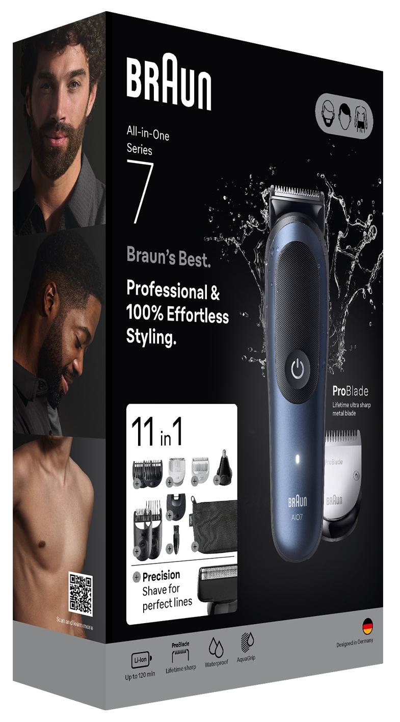 Braun Rasoir All-in-One Series 7 AIO7540 / 245036 Noir, bleu