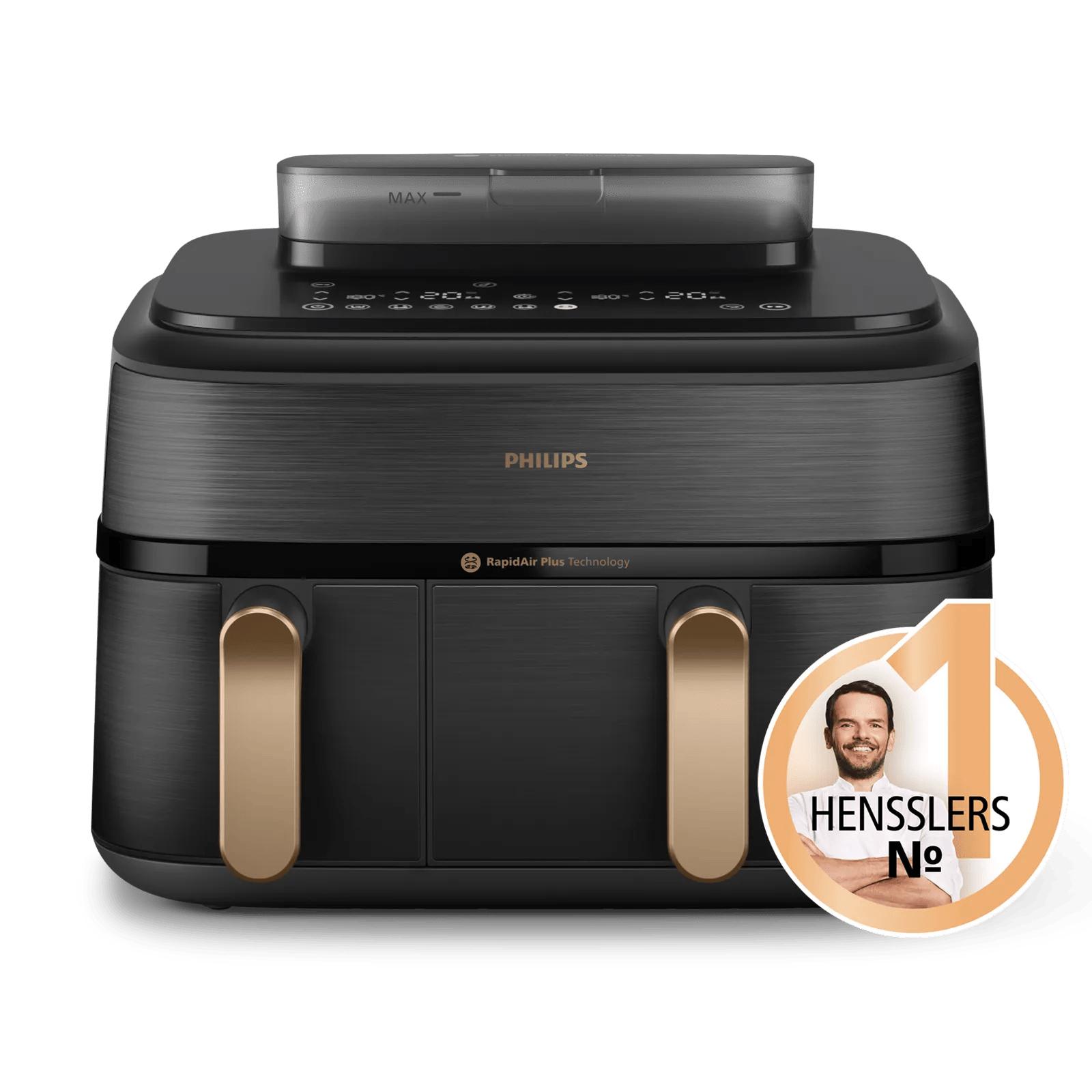 Philips Freidora de aire caliente 5000 Series / NA552/00 Negro, dorado