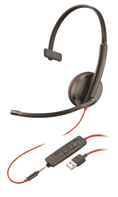 Plantronics/Poly Cuffia Blackwire C3215 / 209746-201 Nero