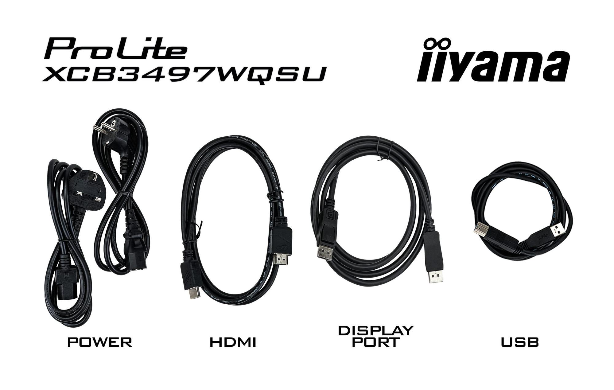 iiyama Monitor ProLite XCB3494WQSU-B1 / XCB3494WQSU-B1 Nero