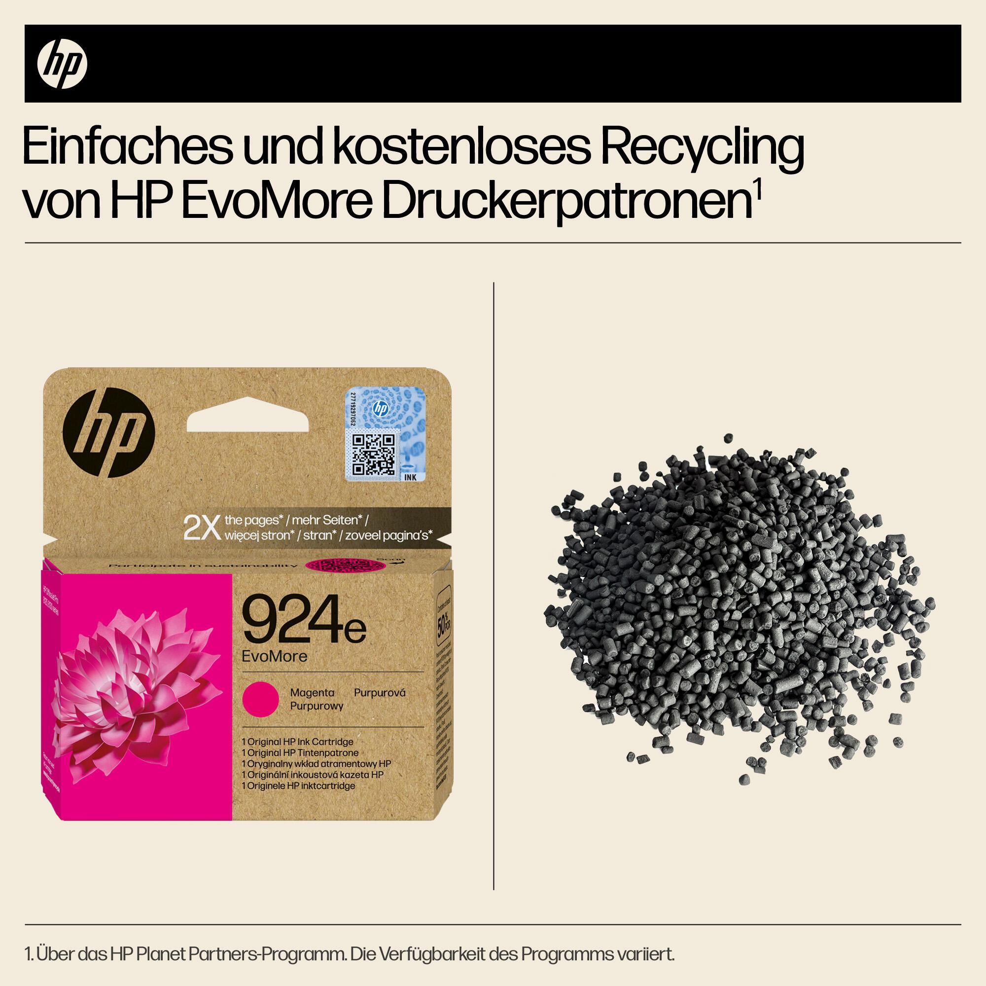 HP Inchiostro 924E / 4K0U8NE Magenta XL