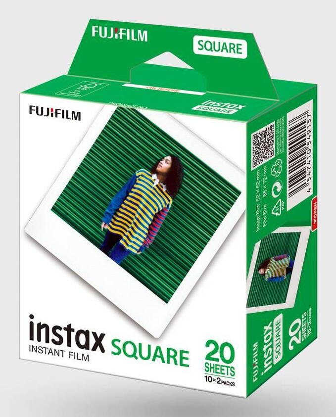 Fujifilm Papier instax SQUARE / 16921634 Blanc Doppelpack