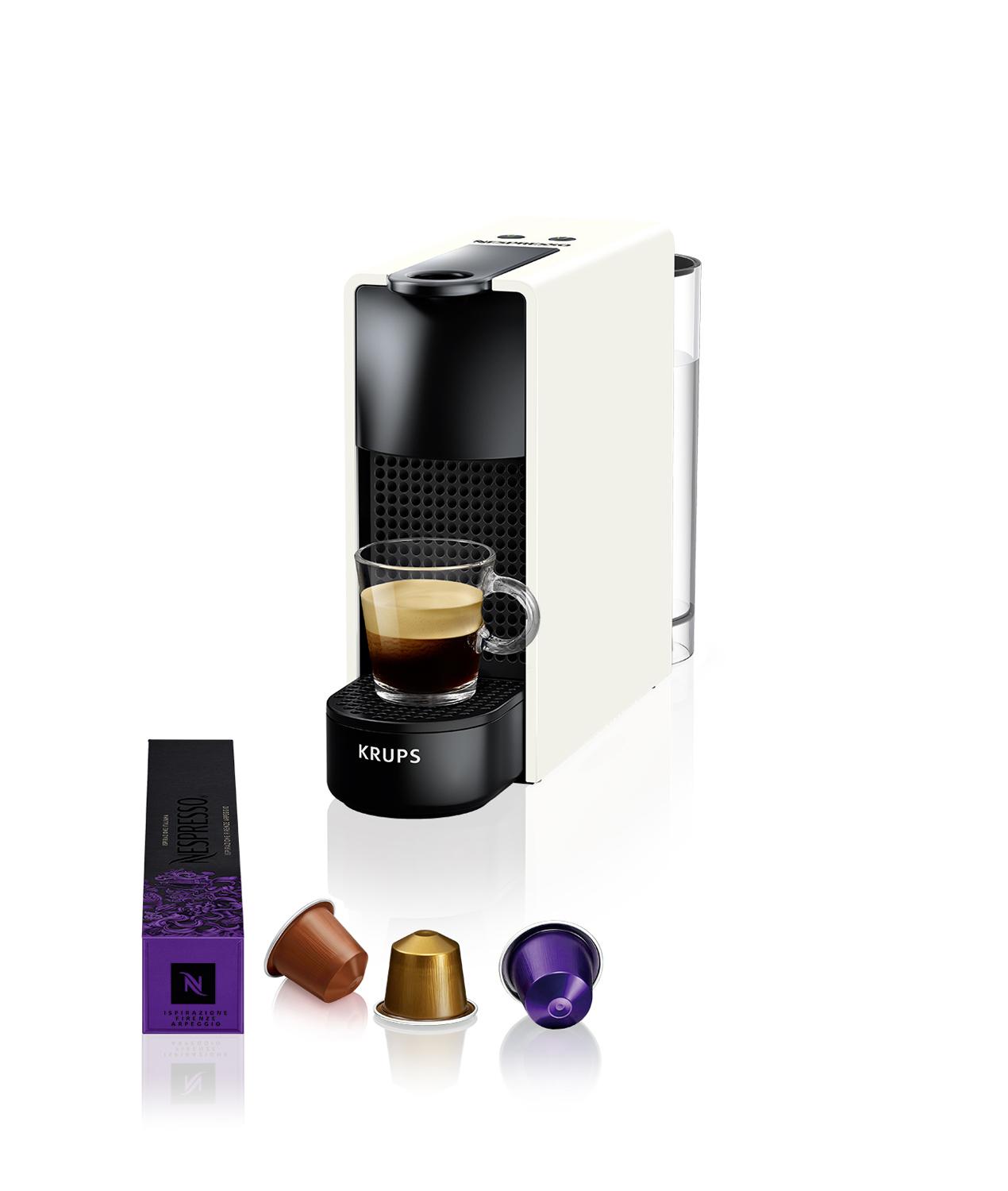 Krups Macchina per capsule Nespresso Essenza Mini / XN1101 Nero, bianco