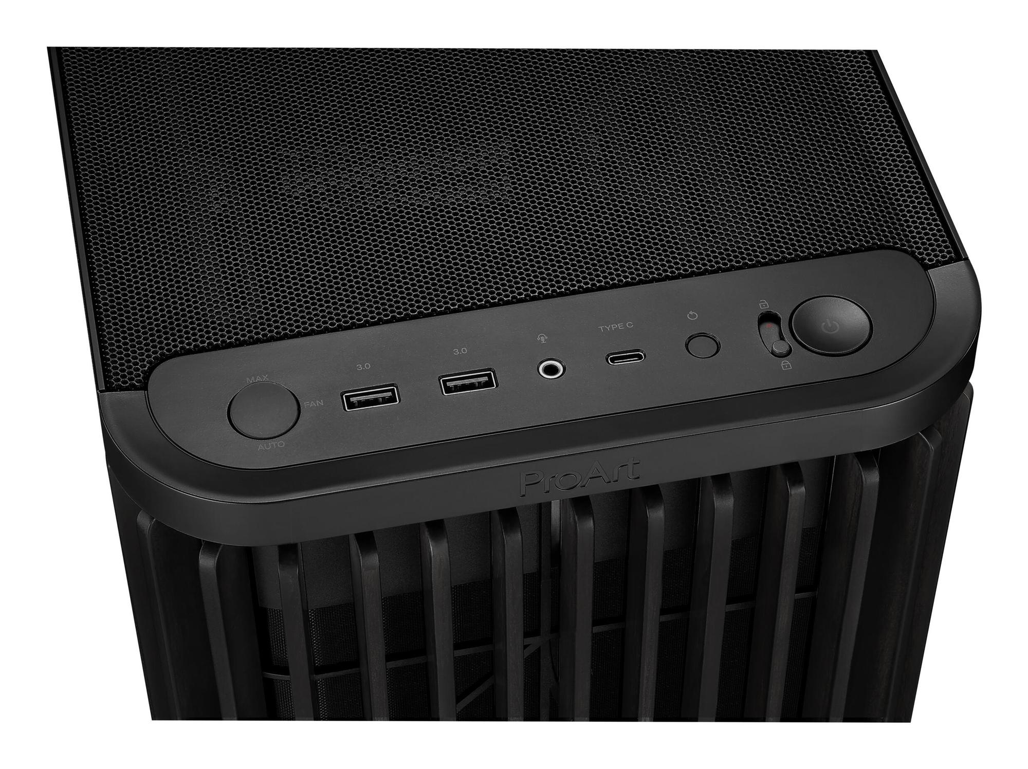 ASUS PC-Gehäuse ProArt PA401 Wood Ed. / 90DC00M0-B39010 Schwarz