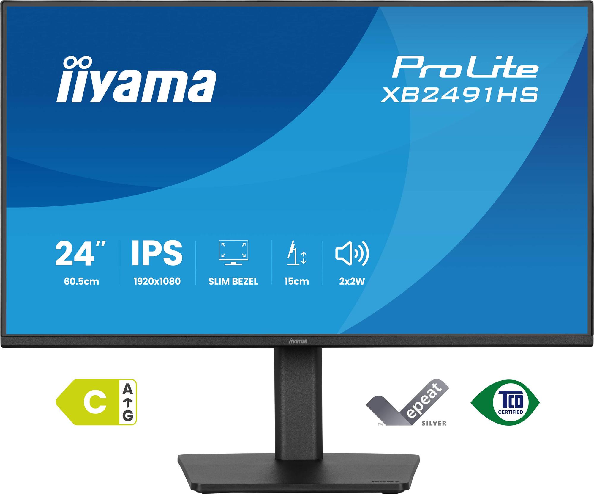 iiyama Moniteur ProLite XB2491HS / XB2491HS-B1 Noir 60,5 cm (23.8")