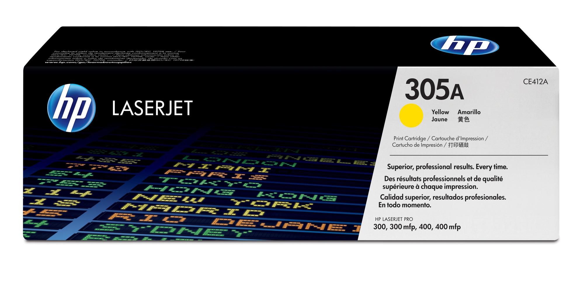 HP Tóner 305A / CE412A Amarillo Standard