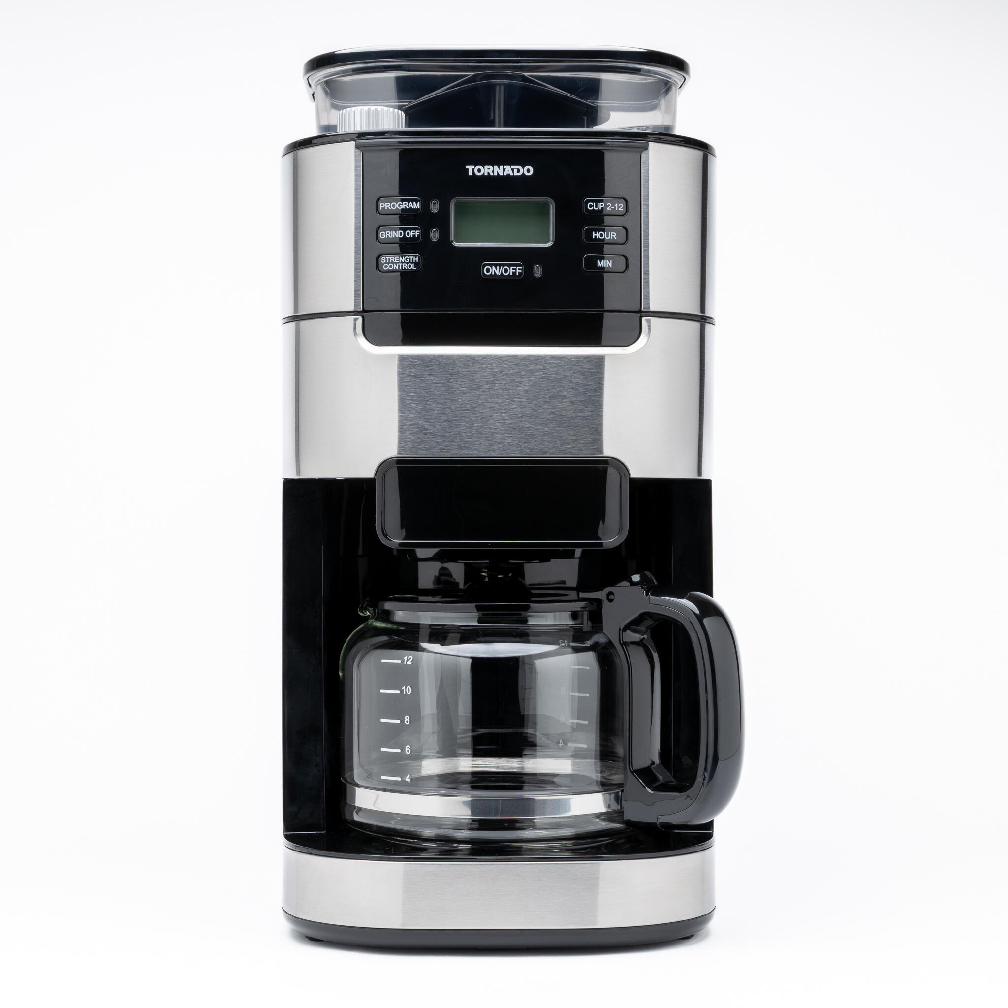 TORNADO Cafetera de filtro TCM1025A-GS Negro