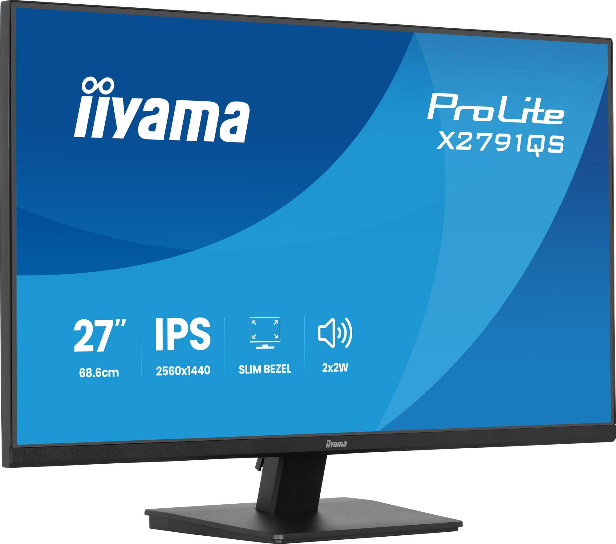 iiyama Monitor ProLite X2791QS / X2791QS-B1 Black 68.6 cm (27")