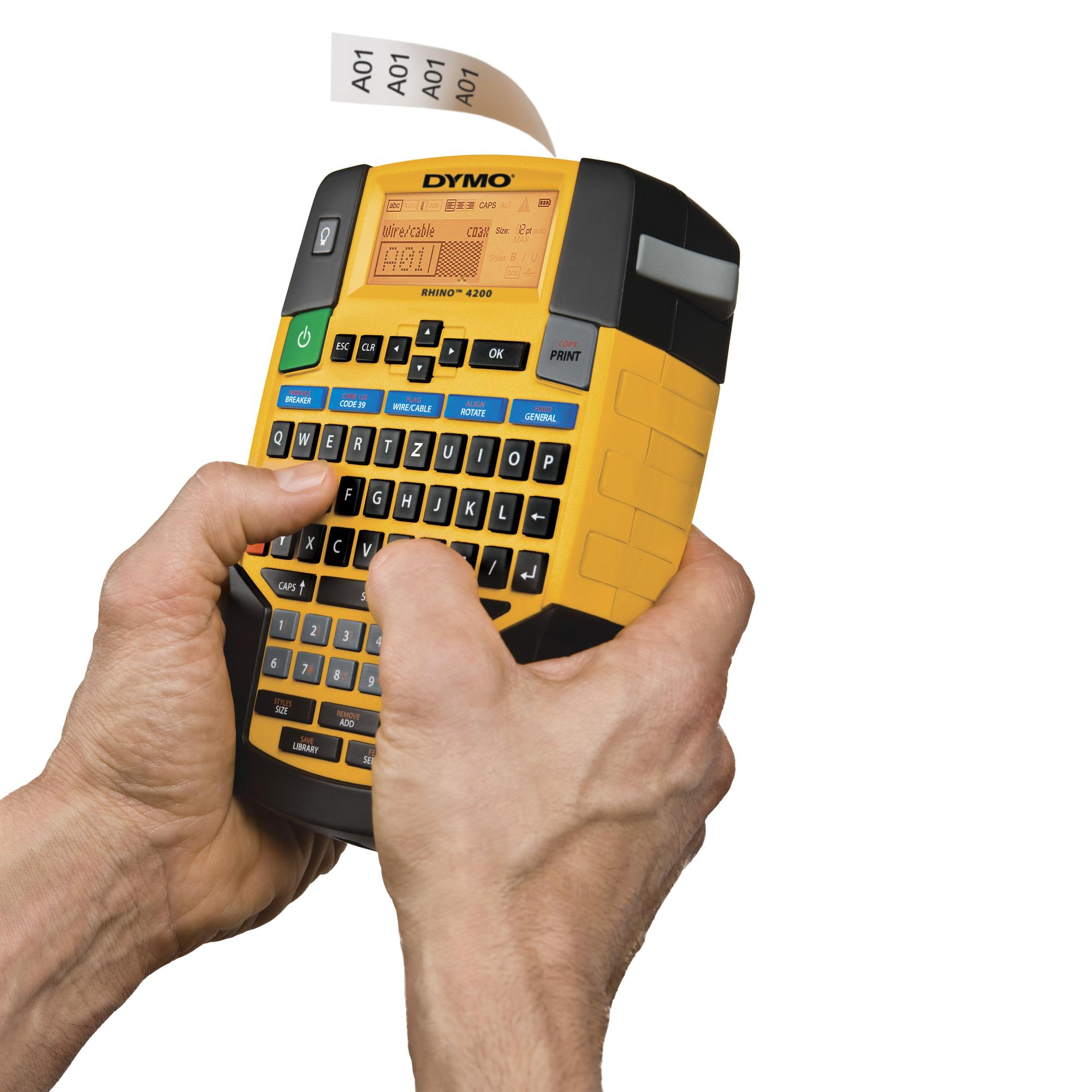 DYMO Label printer RH4200K / 1852998 Black, yellow Multipack