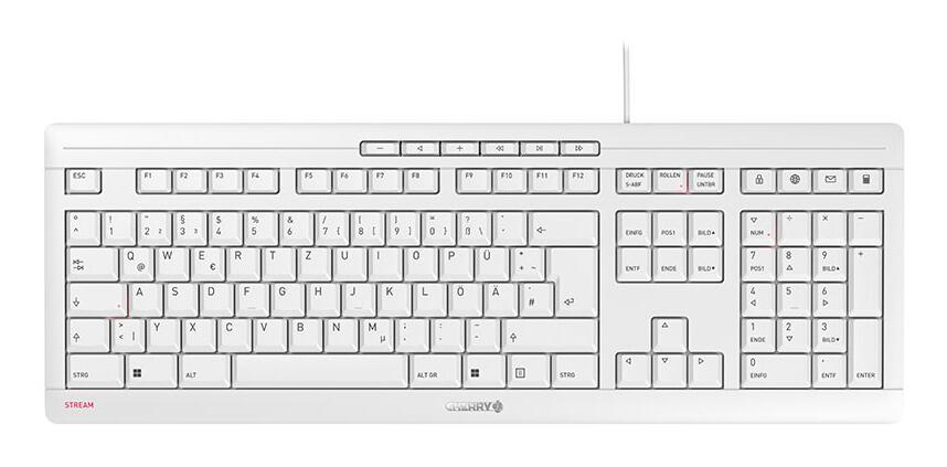 CHERRY Tastatur JK8500G / JK-8500DE-0 Weiß