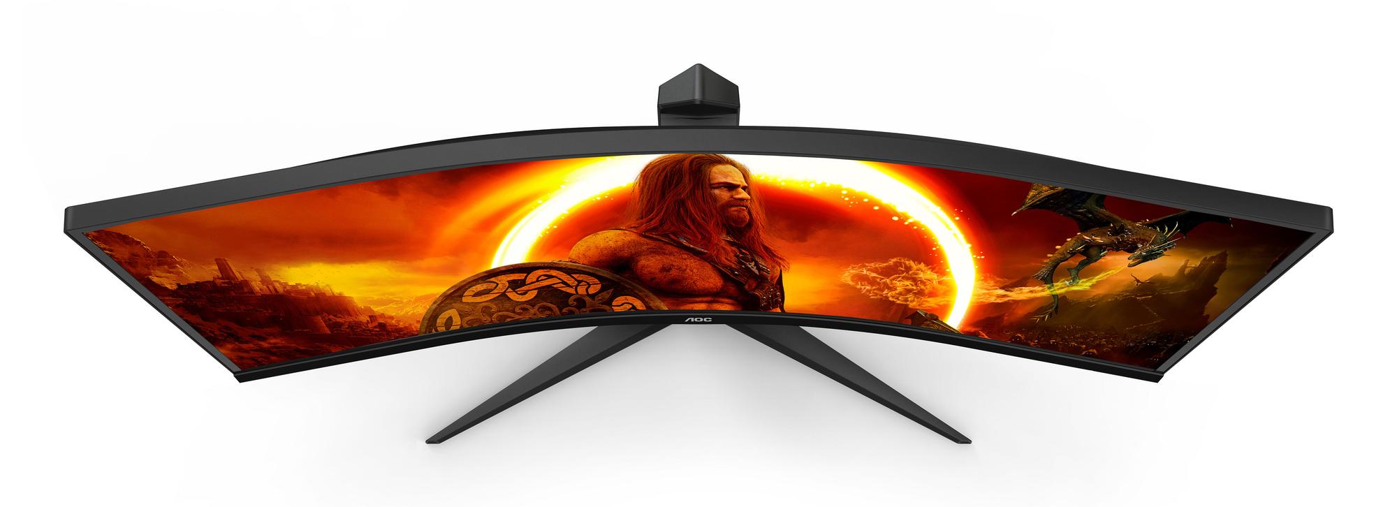 AOC Monitor CU34G2XP/B / CU34G2XP/BK Black, red 86.4 cm (34")