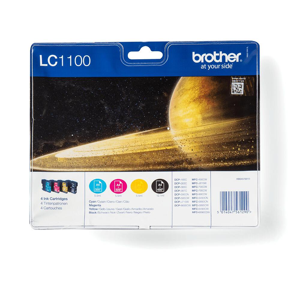 Brother Ink LC-1100VALBP / LC1100VALBP BK,C,M,Y Multipack