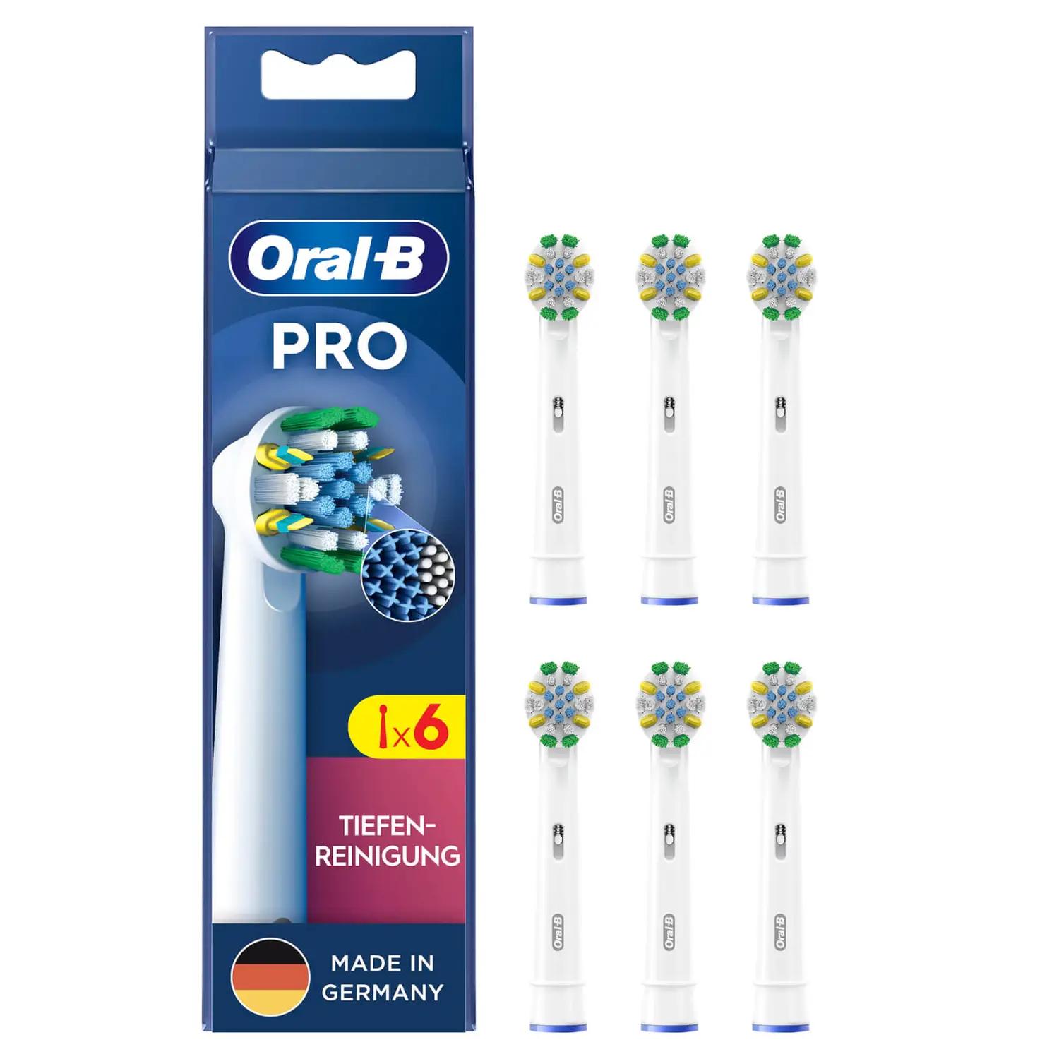 Oral-B Cepillo de dientes acoplable 6x Pro / 860793 Blanco 6-Pack
