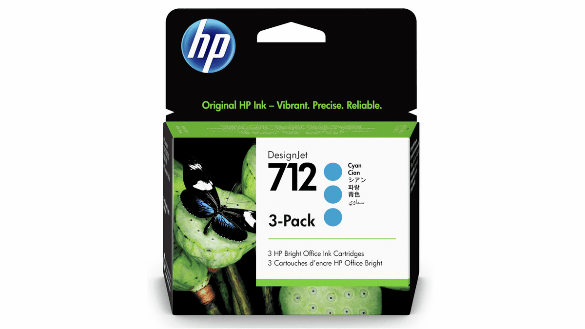 HP Ink 712 / 3ED77A Cyan