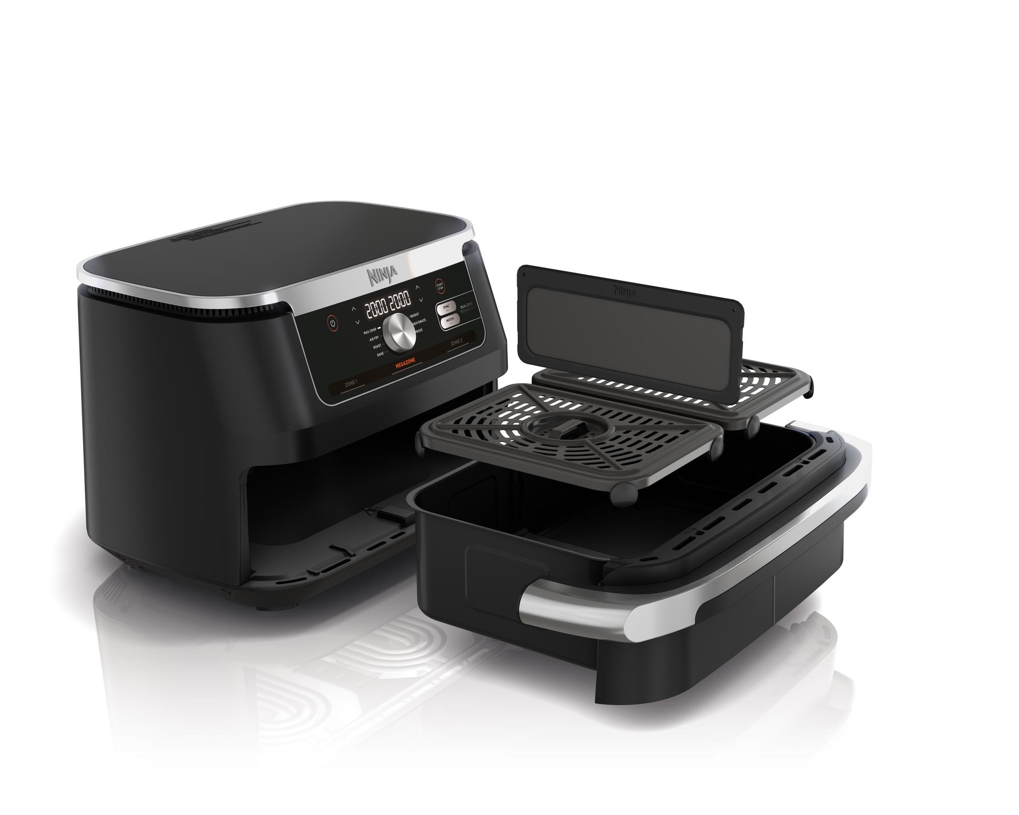 SharkNinja Heißluft Fritteuse AF500EU / AF500EU Schwarz, Edelstahl