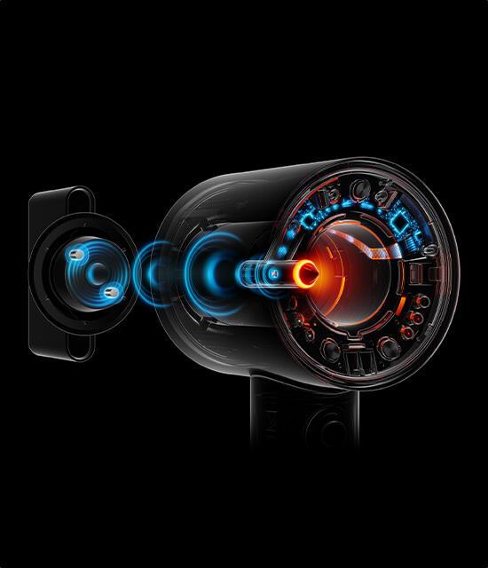 Dyson Asciugacapelli HD16 Supersonic Nural / 515276-01 Blu, arancione