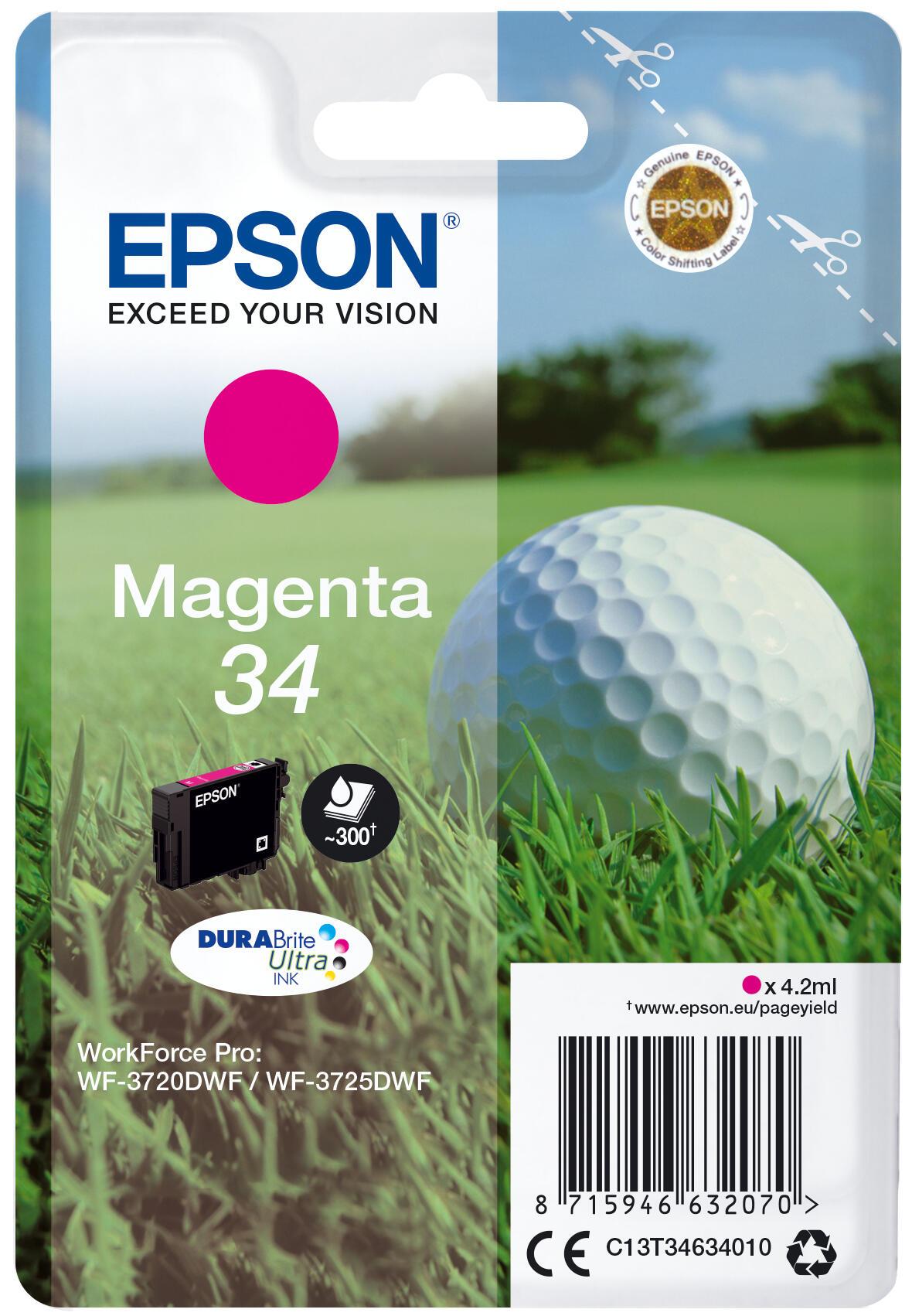 Epson Tinta 34 / C13T34634010 Magenta Standard