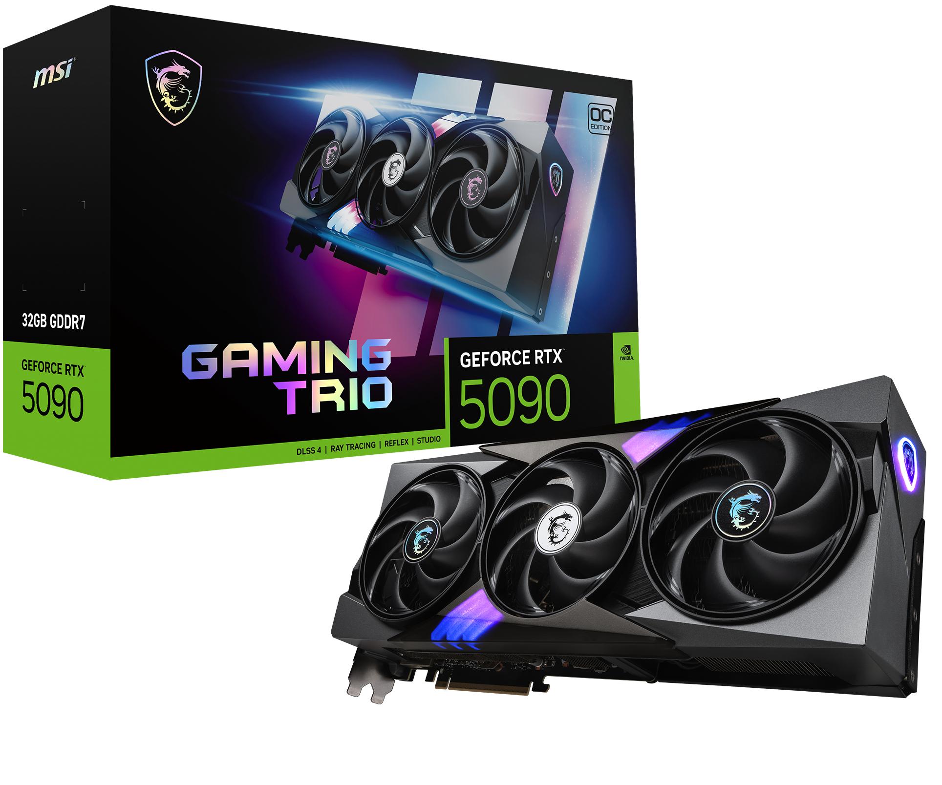 MSI Graphics card GeForce RTX 5090 32G GAMING TRIO OC / V530-014R Black