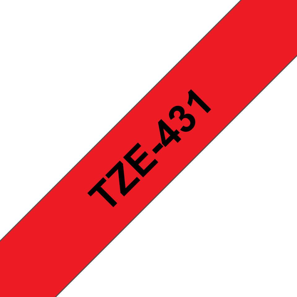 Brother Colour ribbon TZE-431 / TZE431 Black, red