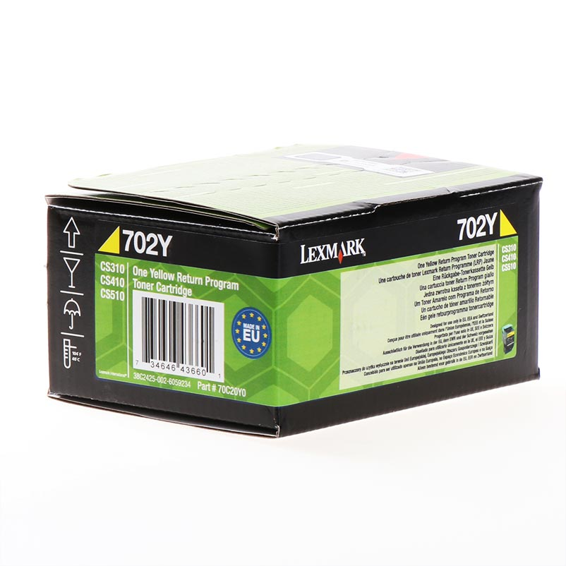 Lexmark Toner 702Y / 70C20Y0 Gelb