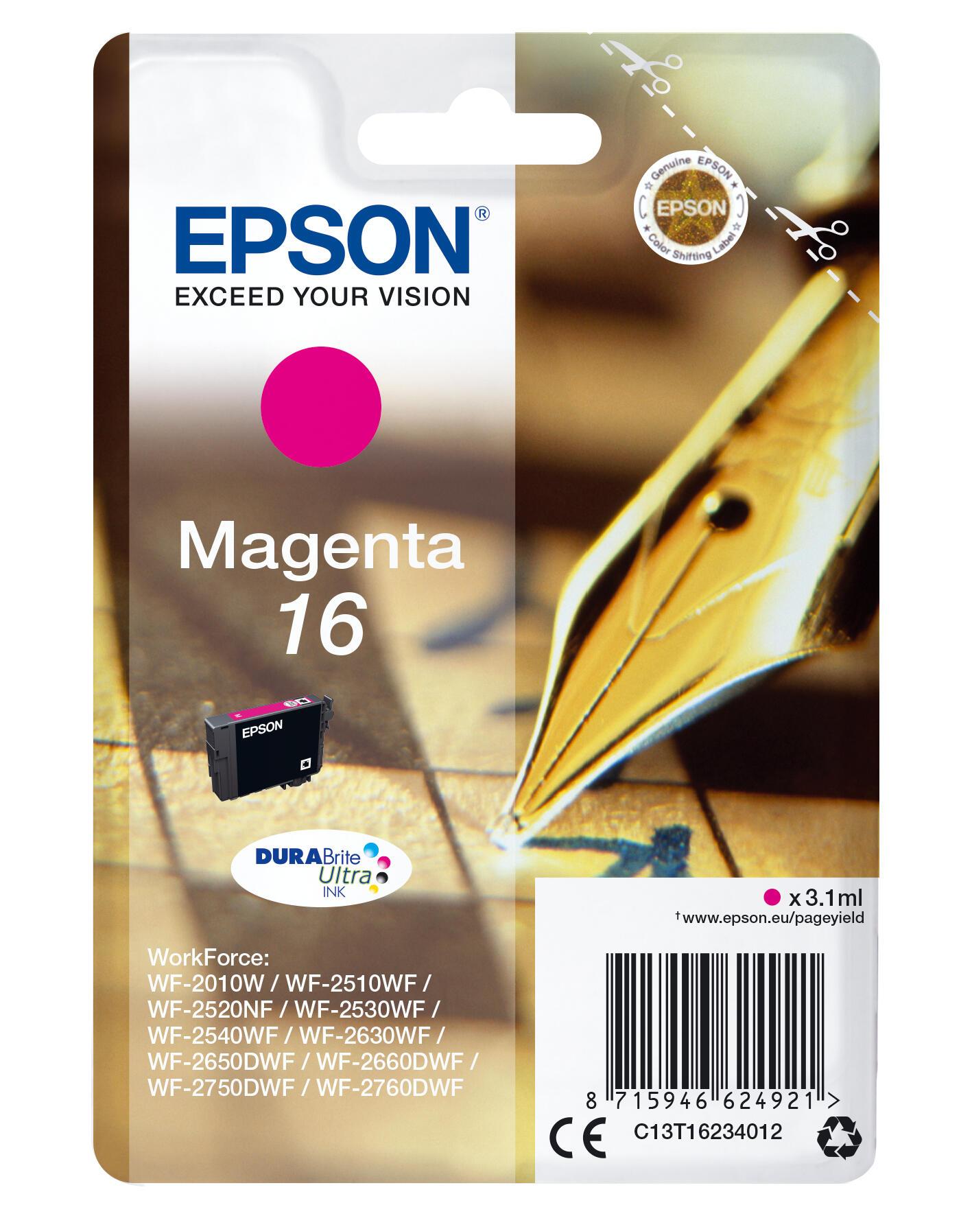 Epson Encre 16 / C13T16234012 Magenta Standard