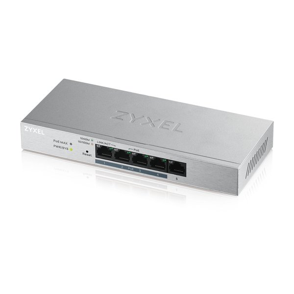 Zyxel Switch GS1205P / GS1200-5HPV2-EU0101F Silver