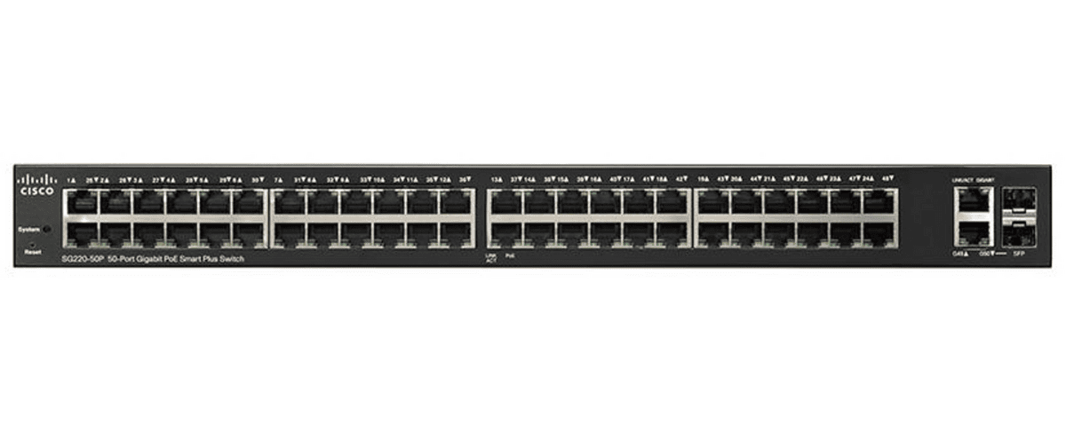 Cisco Interruttore SG2250 / SG220-50-K9-EU Nero