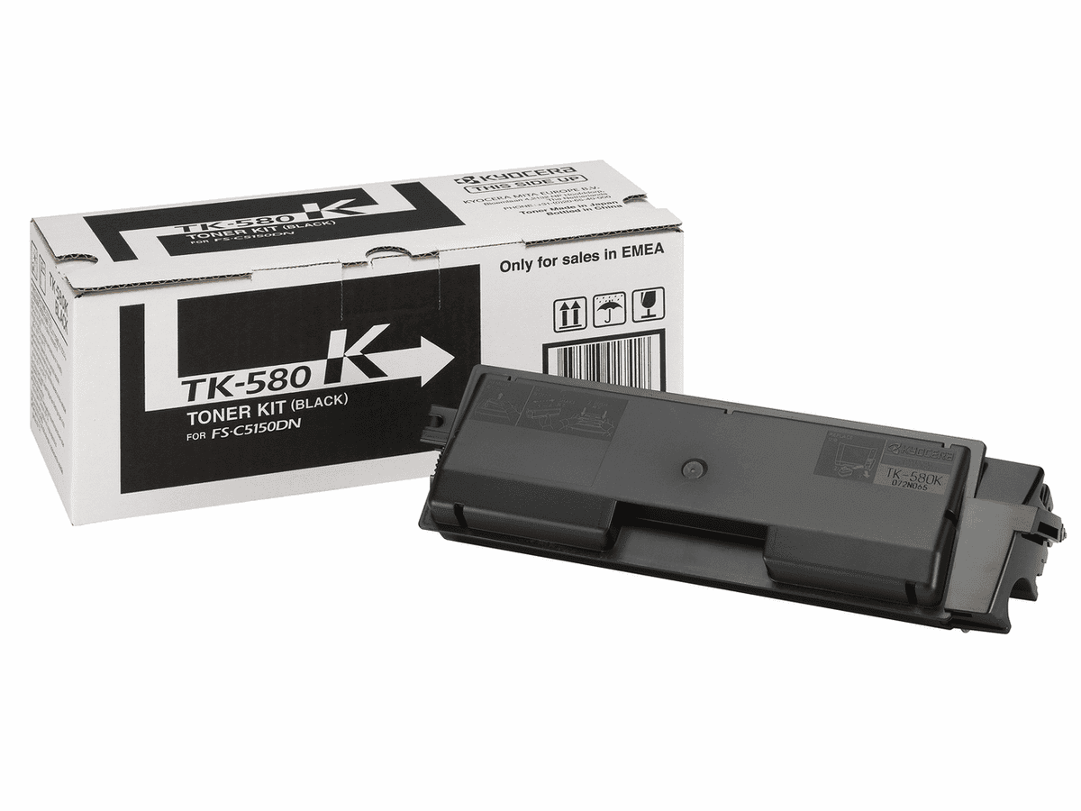 Kyocera Toner TK-580K / 1T02KT0NL0 Schwarz