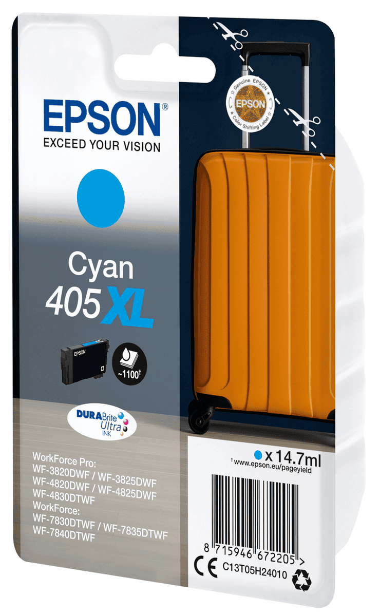 Epson Tinta 405XL / C13T05H24010 Cian