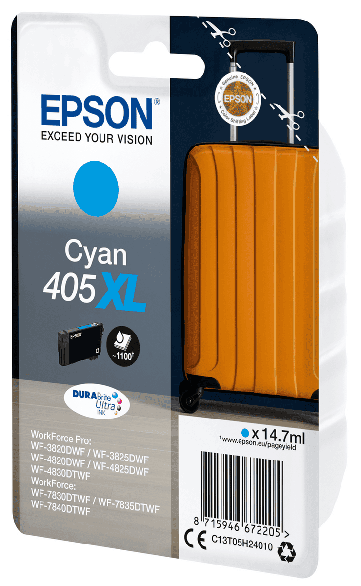 Epson Ink 405XL / C13T05H24010 Cyan XL