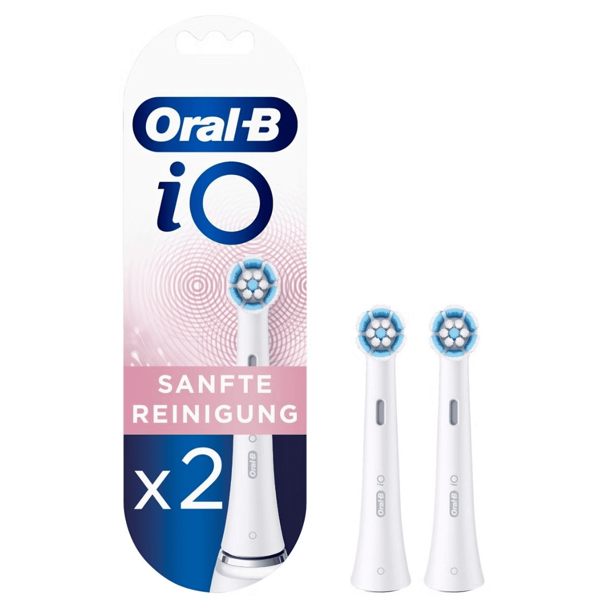 Oral-B Aufsteckzahnbürste iO Sanfte Reinigung / 319870 Weiß Doppelpack