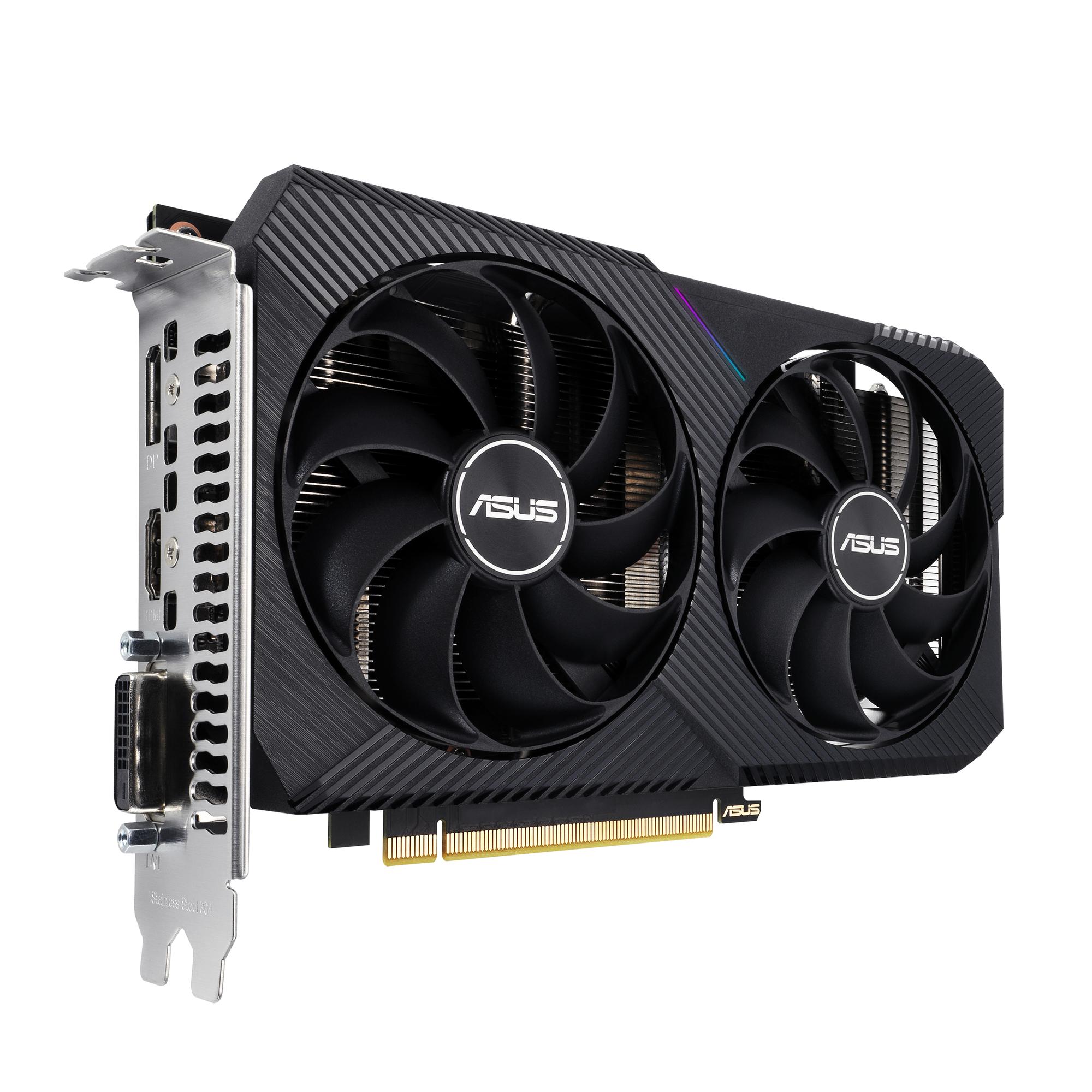 ASUS Graphics card Dual GeForce RTX 3050 V2 OC 8GB / 90YV0GH6-M0NA00 Black S