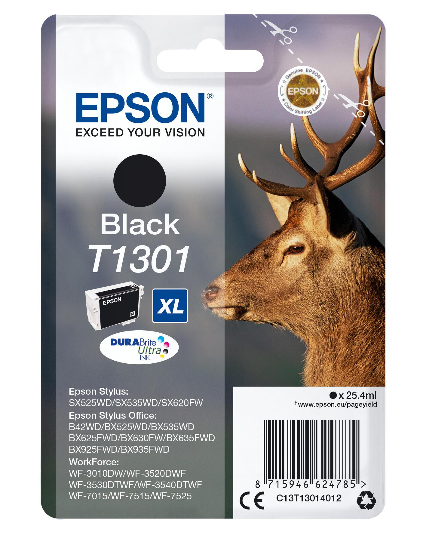 Epson Tinte T1301 / C13T13014012 Schwarz Standard
