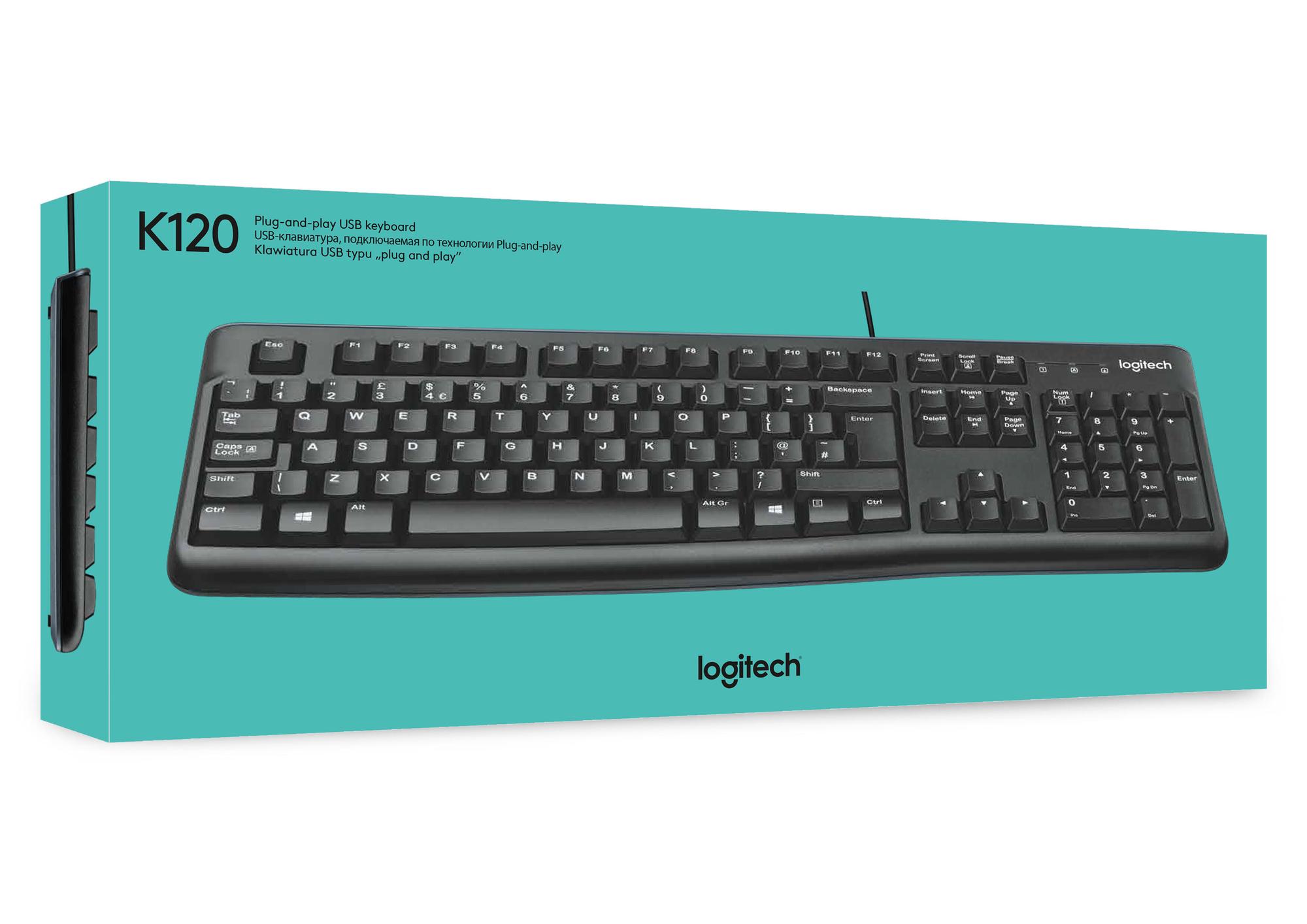 Logitech Tastatur K120 Business / 920-002479 Schwarz