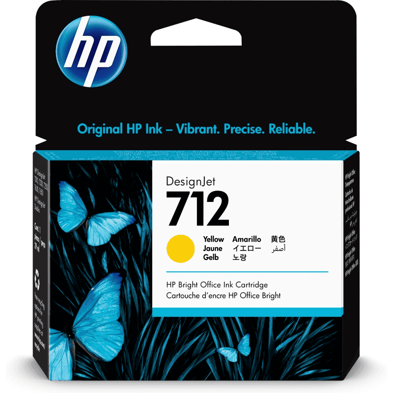 HP Tinta 712 / 3ED69A Amarillo