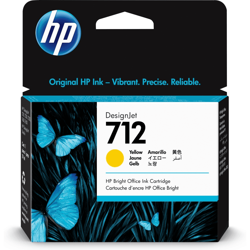 HP Tinta 712 / 3ED69A Amarillo