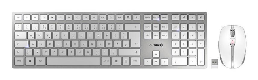 CHERRY Mouse and keyboard set DW9100S / JD-9100DE-1 Silver
