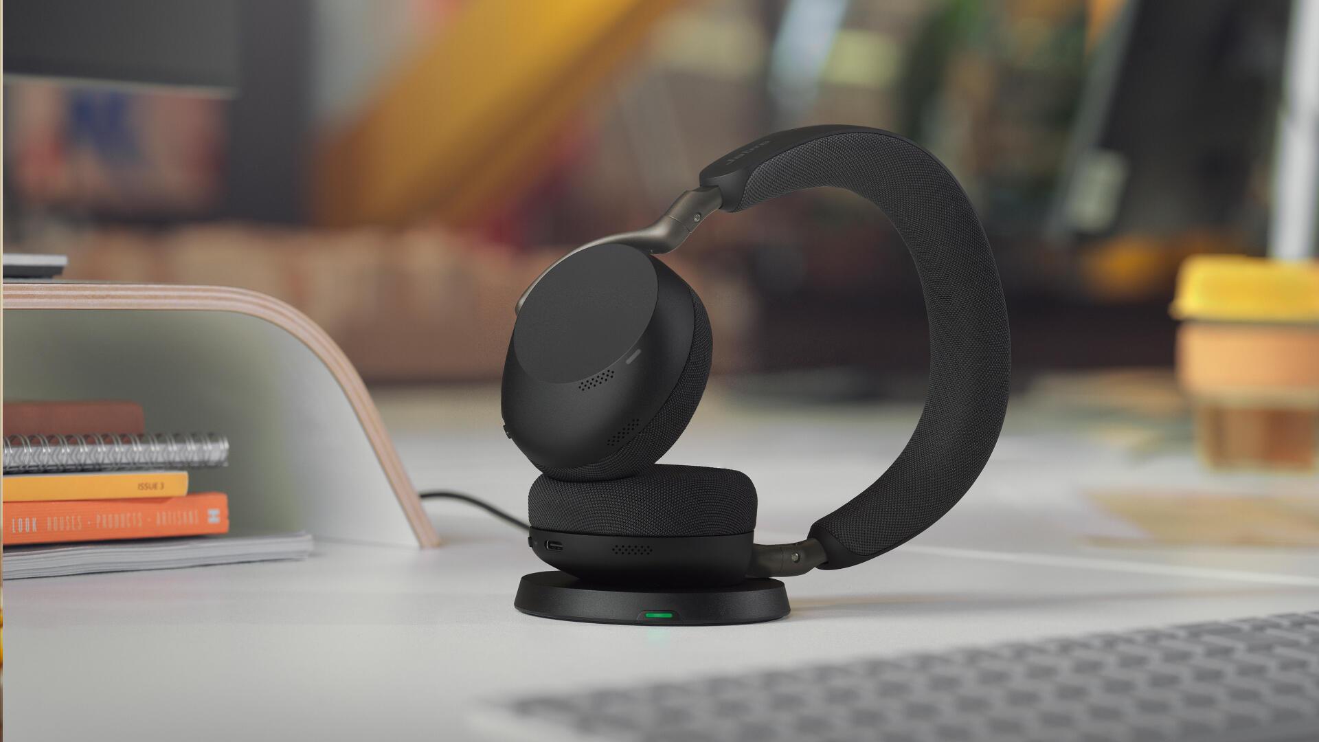 Jabra Headset Evolve3 75 MS USB-C mit Ladestation / 37599-999-889 Schwarz