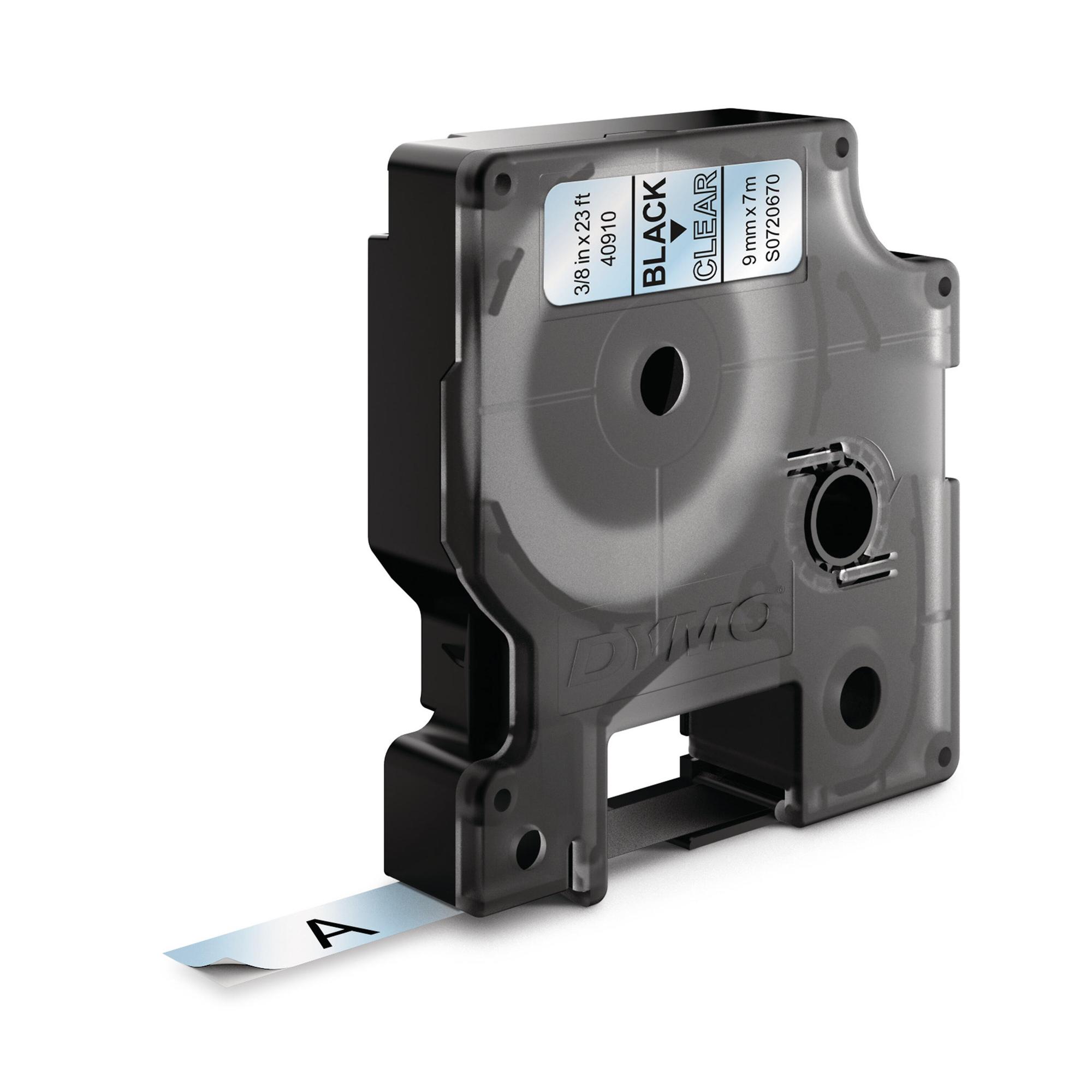 DYMO Cinta de color 40910 / S0720670 Negro sobre transparente
