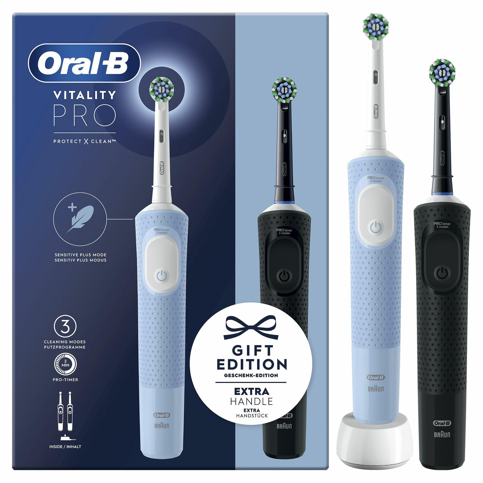 Oral-B Cepillo de dientes Vitality Duo / 4210201446514 Negro, azul, blanco